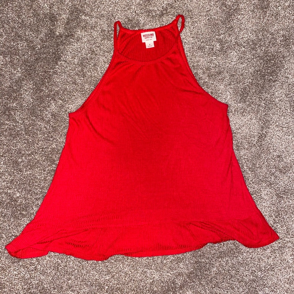 Red tank top